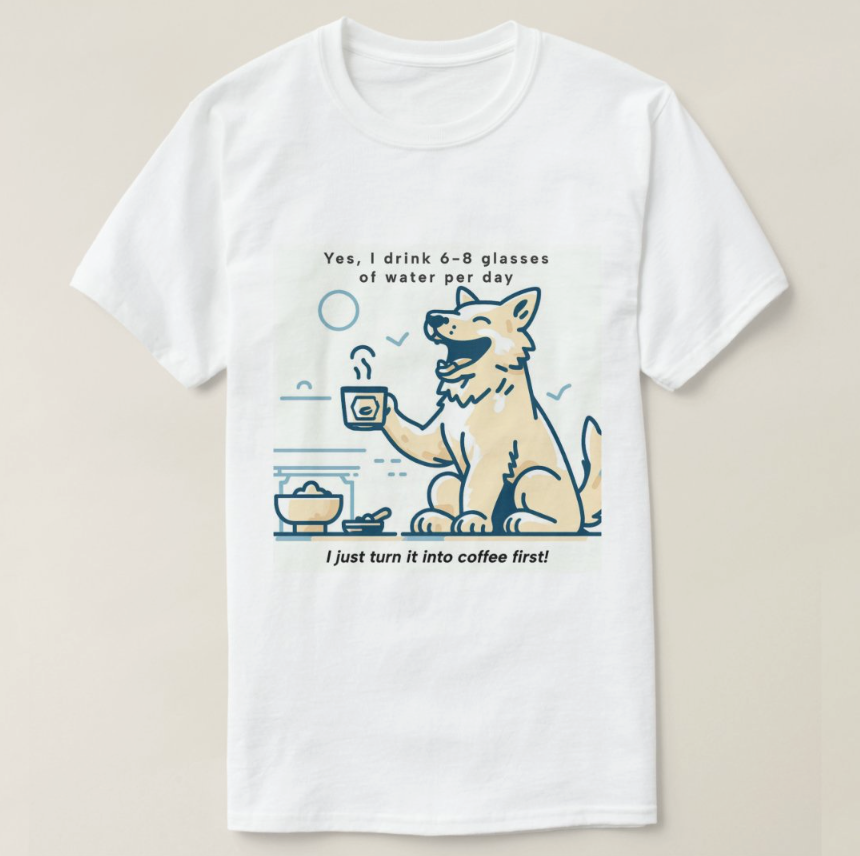 Hydration with a twist t-shirt